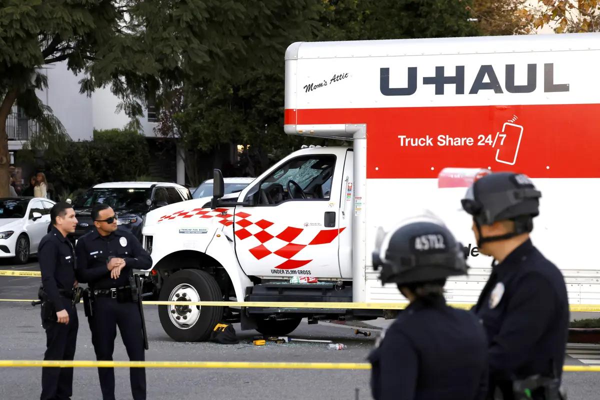 Man Accused of Reckless Driving After Steering U-Haul Into Iran Protest in Los Angeles thumbnail
