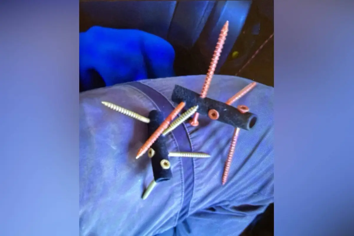 Protestor Apprehended for Using Caltrops to Deflate Tires of Law Enforcement Vehicles: DHS