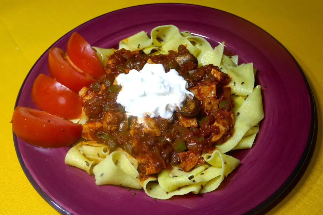 Chicken Hungarian Goulash With Caraway Pappardelle