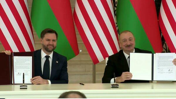 Vice President Vance Delivers Remarks With President Ilham Aliyev of Azerbaijan