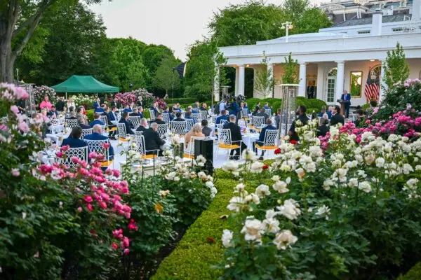Trump Participates in a Rose Garden Club Dinner With American Farmers
