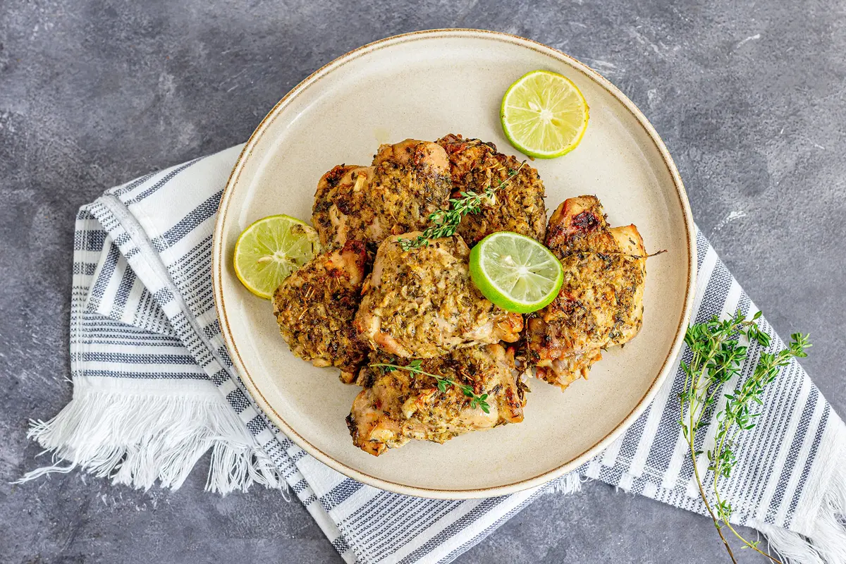 Fried Chicken You Can Feel Good About: Almond Flour-Crusted Lemon, Garlic, and Herb Chicken