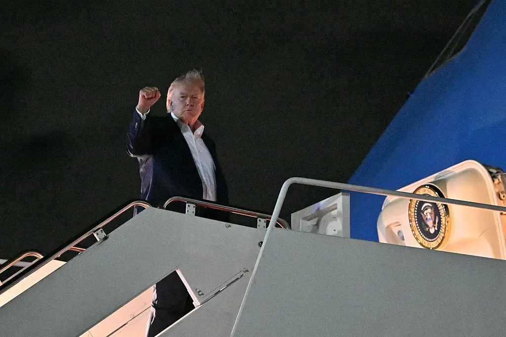 Trump Departs Joint Base Andrews for NATO Summit