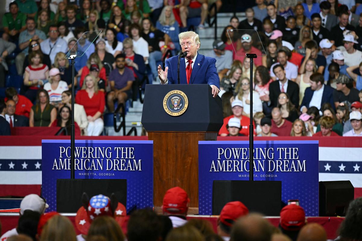 Trump Denounces Communism, Touts Trump Accounts for Children in Georgia Speech