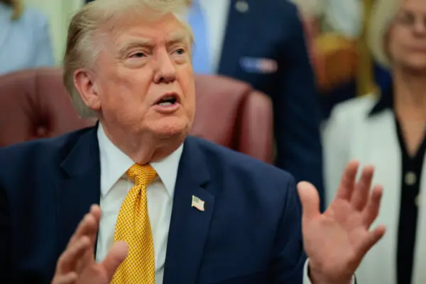 Trump Participates in Signing Ceremony